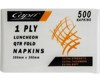 Lunch Napkin 1 Ply White FPA C-NL0100 (500 pack)